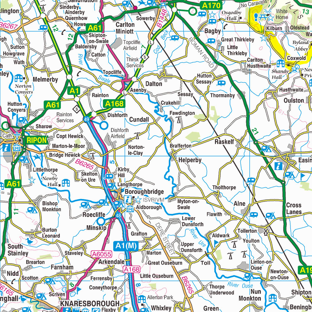 A59 Map Yorkshire
