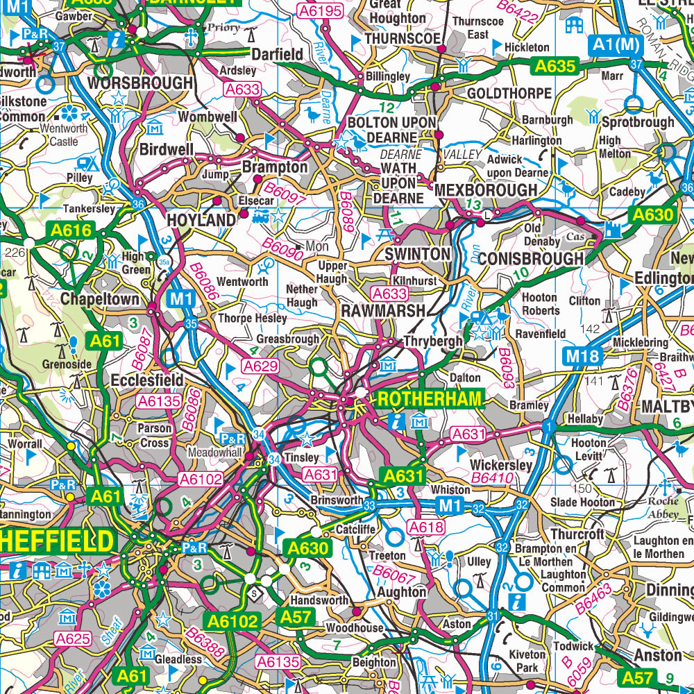 A59 Map Yorkshire